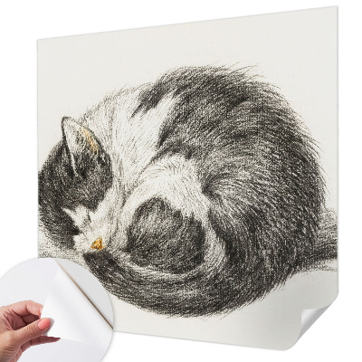 3D photo wallpaper mural Adorable kitty