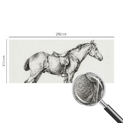 Nursery wall mural Sketch of a horse