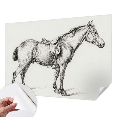 Nursery wall mural Sketch of a horse