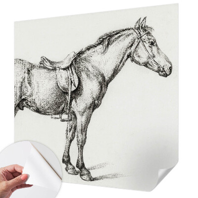 Nursery wall mural Sketch of a horse