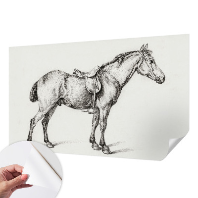 Nursery wall mural Sketch of a horse