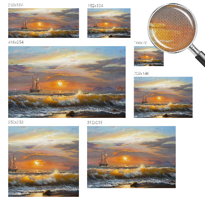 Baby room wall mural with a sea panorama