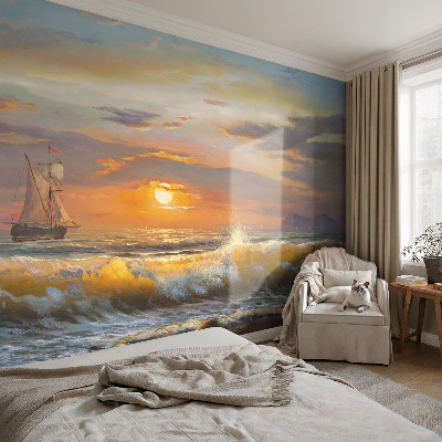 Baby room wall mural Sea panorama