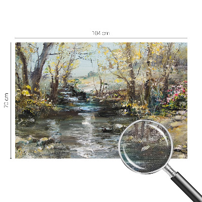 Children's wall mural Forest stream