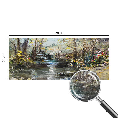 Children's wall mural Forest stream