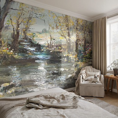 Children's wall mural Forest stream