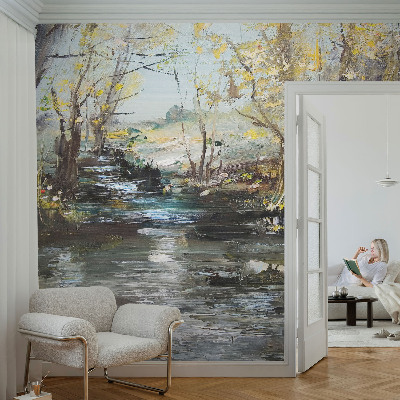 Children's wall mural Forest stream