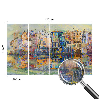 Peel and stick wall mural Magical city