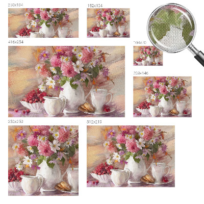 Peel and stick wallpaper mural Wildflowers