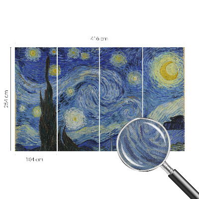 Self-adhesive wall mural Night Vortex