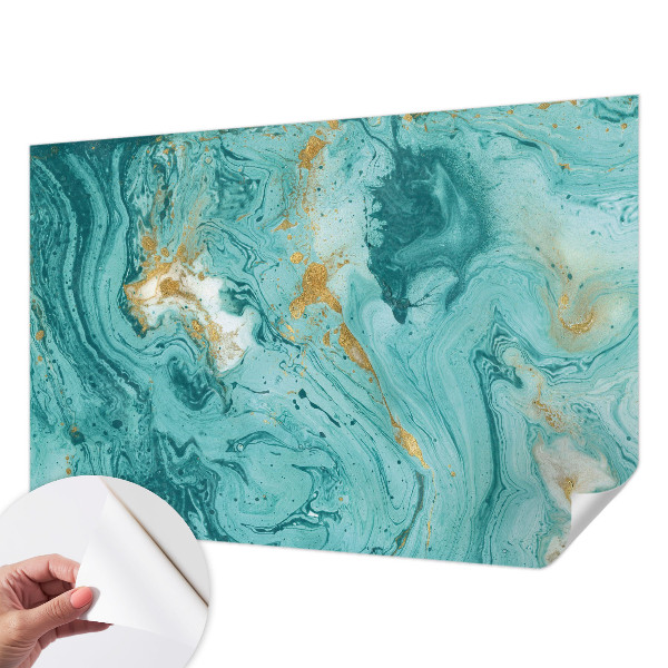 Self-adhesive photo wallpaper with a sea waves design