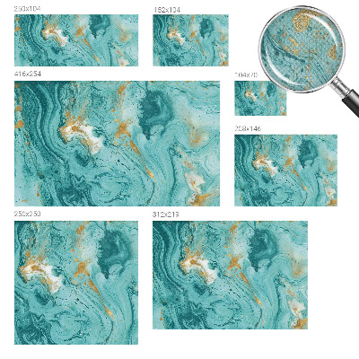 Self-adhesive photo wallpaper with a sea waves design