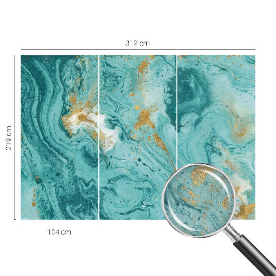 Self-adhesive photo wallpaper with a sea waves design