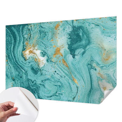 Self-adhesive photo wallpaper with a sea waves design