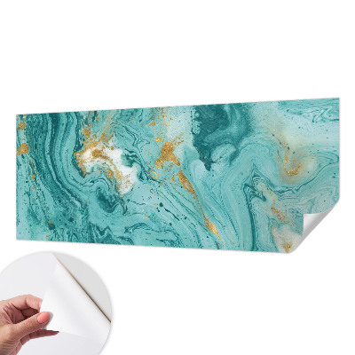 Self-adhesive photo wallpaper with a sea waves design
