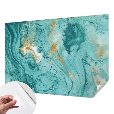 Self-adhesive photo wallpaper with a sea waves design