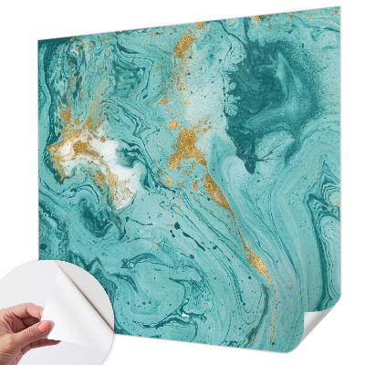 Self-adhesive photo wallpaper with a sea waves design