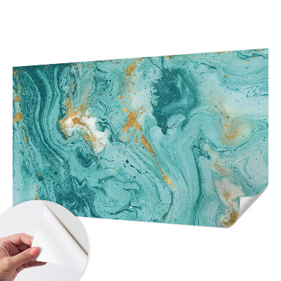 Self-adhesive photo wallpaper with a sea waves design