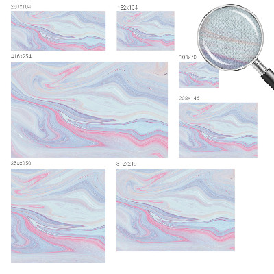 Stick-on wall mural Pastel swirl