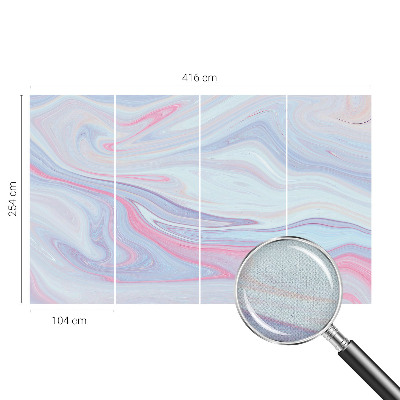 Stick-on wall mural Pastel swirl