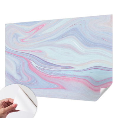 Stick-on wall mural Pastel swirl