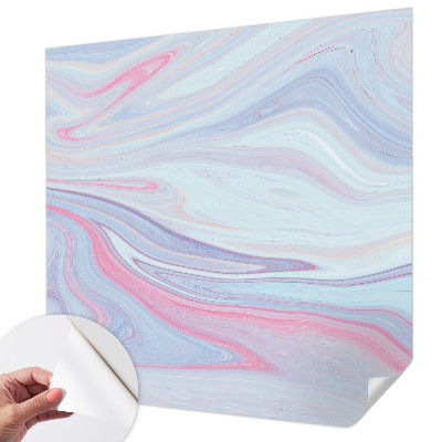 Stick-on wall mural Pastel swirl