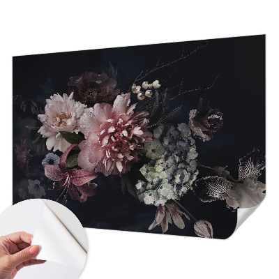 Removable wall mural wallpaper Floral arrangement