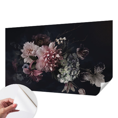 Removable wall mural wallpaper Floral arrangement