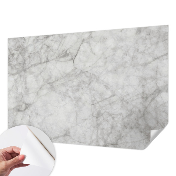 Peel and stick wall mural for living room Marble elegance