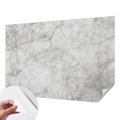 Peel and stick wall mural for living room with a marble elegance design