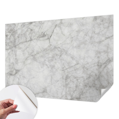 Peel and stick wall mural for living room with a marble elegance design