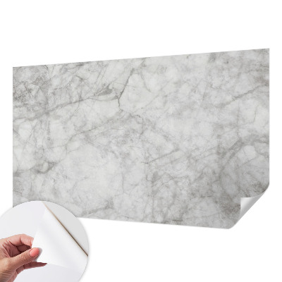 Peel and stick wall mural for living room with a marble elegance design