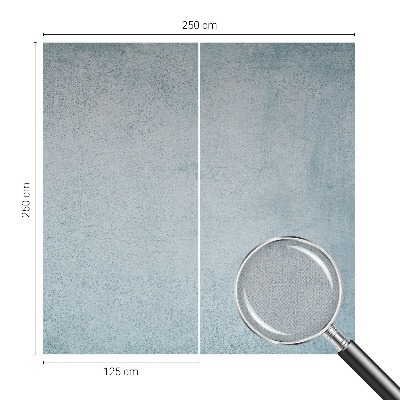 Peel and stick wall mural for bedroom in gray concrete finish