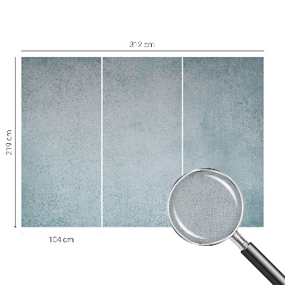 Peel and stick wall mural for bedroom in gray concrete finish