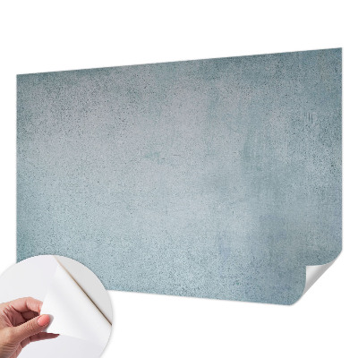 Peel and stick wall mural for bedroom in gray concrete finish