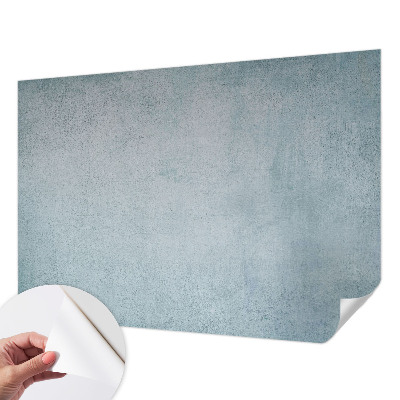 Peel and stick wall mural for bedroom in gray concrete finish