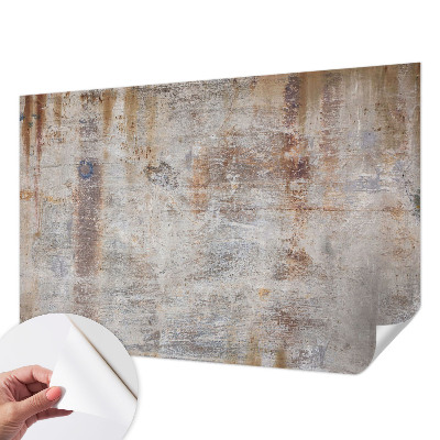Peel and stick wall mural for kids' room with a raw surface finish