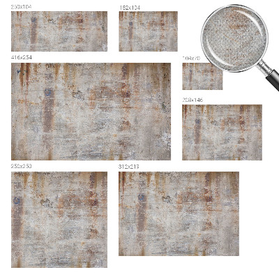 Peel and stick wall mural for kids' room with a raw surface finish