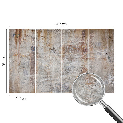 Peel and stick wall mural for kids' room Raw surface