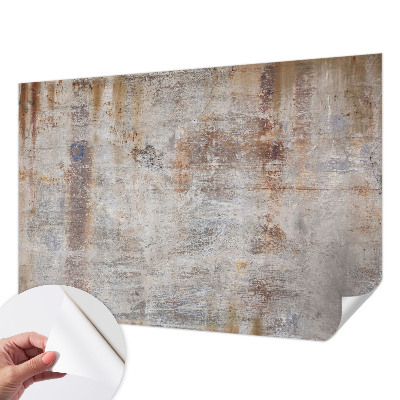 Peel and stick wall mural for kids' room with a raw surface finish