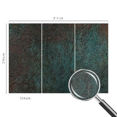 3D wall mural with a rustic surface texture