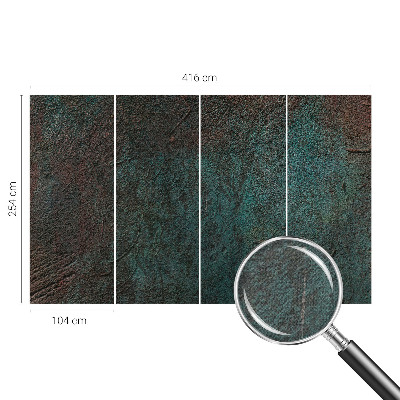 3D wall mural with a rustic surface texture