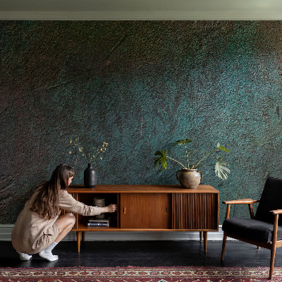 3D wall mural with a rustic surface texture