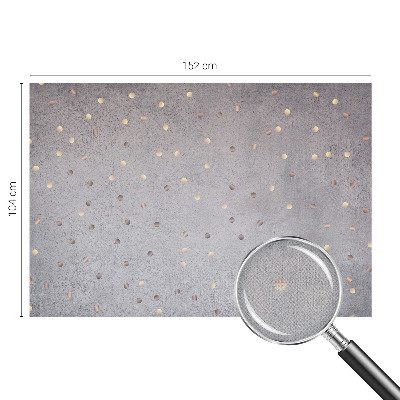 Nursery wall mural with a symmetrical dotted pattern