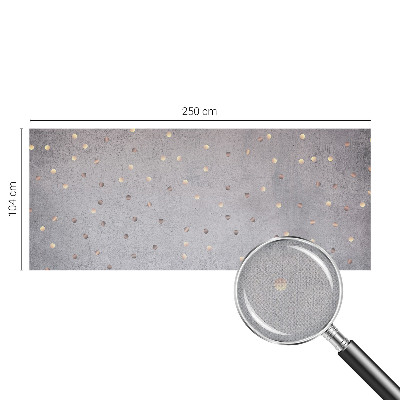 Nursery wall mural with a symmetrical dotted pattern