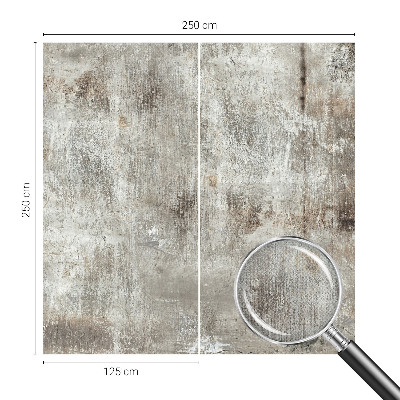 Baby room wall mural featuring an industrial space design