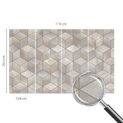 Children's wall mural Geometric mosaic