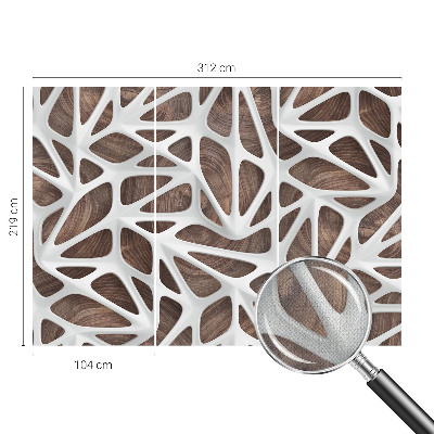 Stick-on wall mural with the Dynamic Harmony design