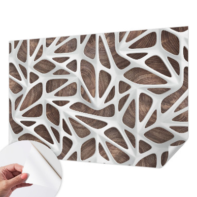 Stick-on wall mural with the Dynamic Harmony design