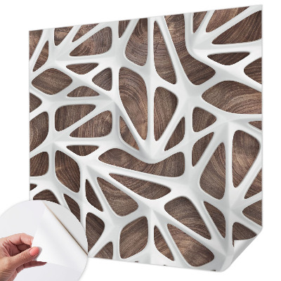 Stick-on wall mural with the Dynamic Harmony design